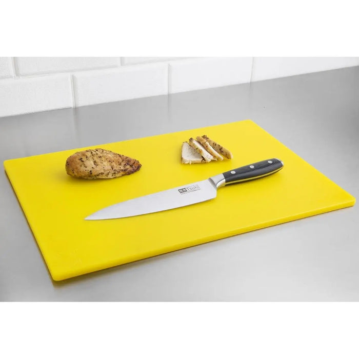 Hygiplas Low Density Chopping Board Yellow 450 × 300 × 10 mm  Chopping Boards