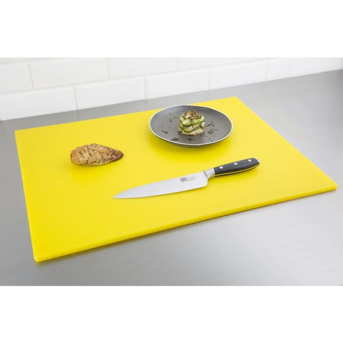 Hygiplas Low-Density Chopping Board Yellow Large  Chopping Boards