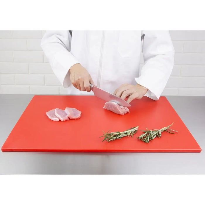 Hygiplas Low Density Chopping Board – Red Large  Chopping Boards