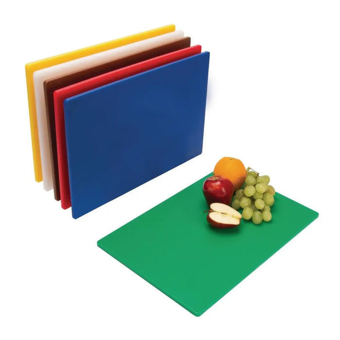Hygiplas Low Density Chopping Boards Pack of 6 (450×300×10 mm)  Chopping Boards and Racks
