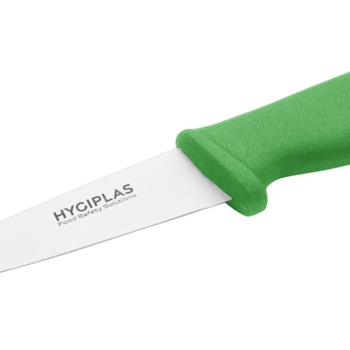Hygiplas Paring Knife Green 83 mm  Professional Kitchen Knives