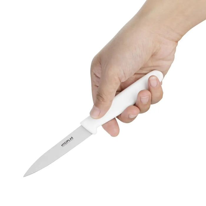Hygiplas Paring Knife White 85 mm  Professional Kitchen Knives