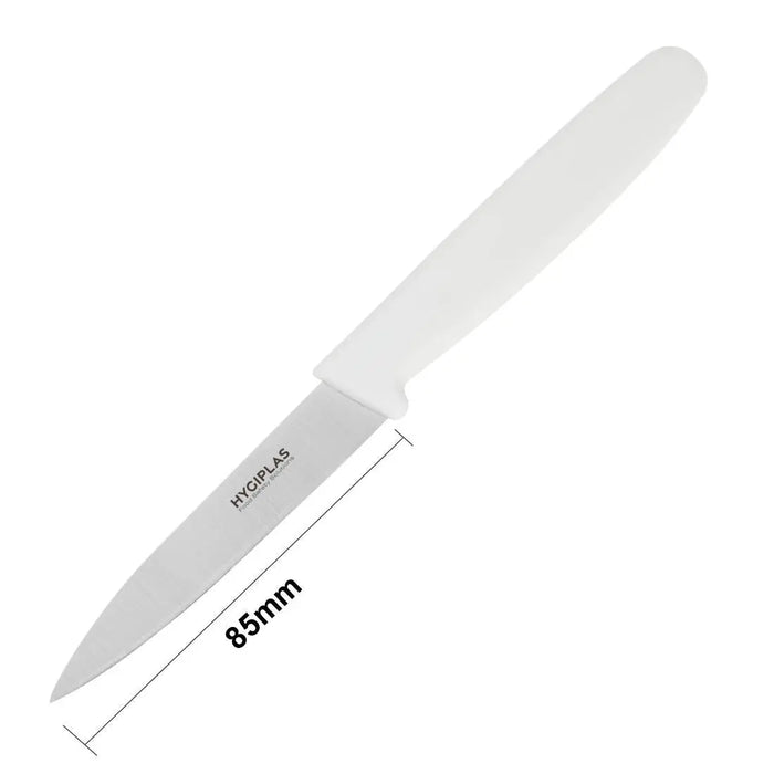 Hygiplas Paring Knife White 85 mm  Professional Kitchen Knives