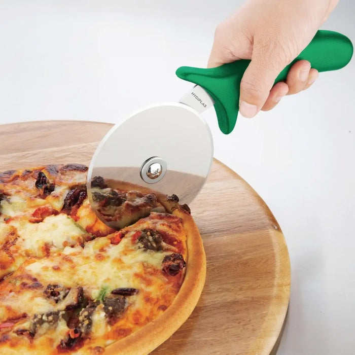 Hygiplas Pizza Wheel Green 100 mm  Pizza Cutters