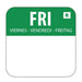 Hygiplas Removable Colour Coded Food Labels Friday (1000 Pack) - L935 - Simply Hospitality NZ