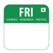 Hygiplas Removable Colour Coded Food Labels Friday  Food Labelling