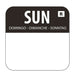 Hygiplas Removable Colour Coded Food Labels Sunday (1000 Pack) - L930 - Simply Hospitality NZ