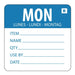 Hygiplas Removable Day of the Week Label Monday (500 Pack) - L066 - Simply Hospitality NZ