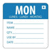 Hygiplas Removable Day of the Week Label – Monday  Food Labelling