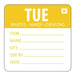 Hygiplas Removable Day of the Week Labels Tuesday  Food Labelling