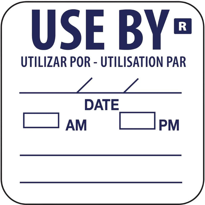 Hygiplas Removable Use By Labels (1000 Pack) - E150 - Simply Hospitality NZ