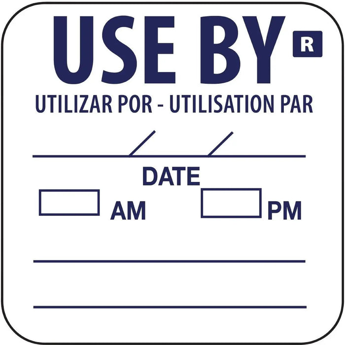 Hygiplas Removable Use-By Labels  Food Labelling