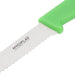 Hygiplas Serrated Tomato Knife Green 105 mm  Professional Kitchen Knives
