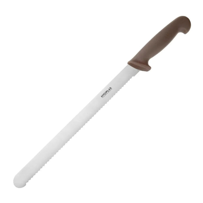 Hygiplas Slicer Serrated Brown 305 mm  Professional Kitchen Knives