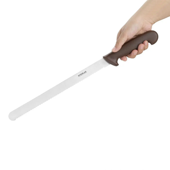 Hygiplas Slicer Serrated Brown 305 mm  Professional Kitchen Knives