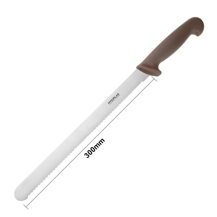 Hygiplas Slicer Serrated Brown 305 mm  Professional Kitchen Knives