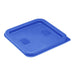 Hygiplas Square Food Storage Container Lid Blue - CF044 - Simply Hospitality NZ