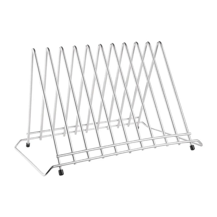 Hygiplas Stainless Steel Heavy Duty Chopping Board Rack – 10 Slots  Chopping Boards and Racks