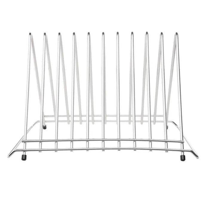 Hygiplas Stainless Steel Heavy Duty Chopping Board Rack – 10 Slots  Chopping Boards and Racks