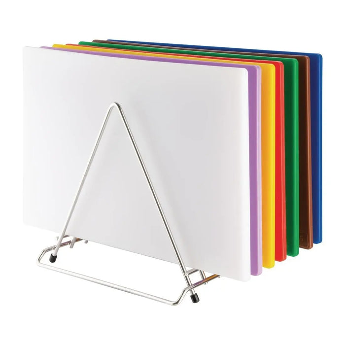 Hygiplas Stainless Steel Heavy Duty Chopping Board Rack – 7 Slots  Chopping Boards and Racks