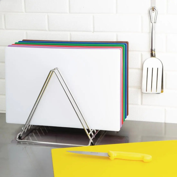 Hygiplas Stainless Steel Heavy Duty Chopping Board Rack – 7 Slots  Chopping Boards and Racks
