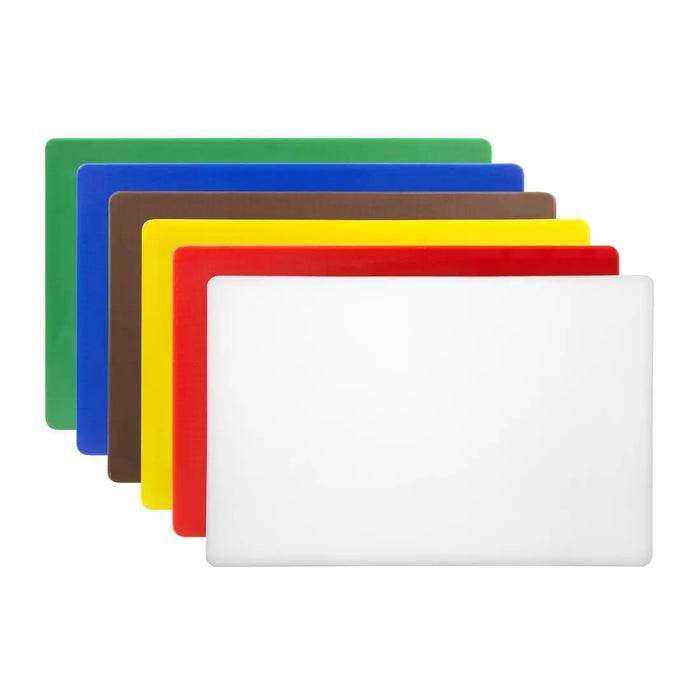 Hygiplas Thick Low Density Set of 6 Chopping Boards – 450 × 300 × 20 mm  Chopping Boards