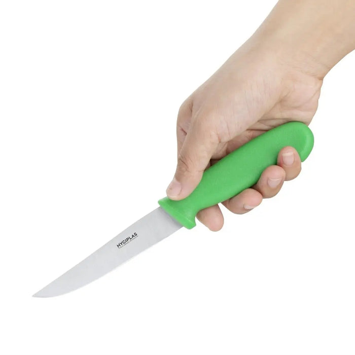 Hygiplas Vegetable Knife Green 105 mm  Professional Kitchen Knives