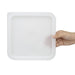 Hygiplas White Square Food Storage Container Lid Medium  Food Storage