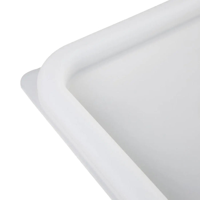 Hygiplas White Square Food Storage Container Lid Medium  Food Storage