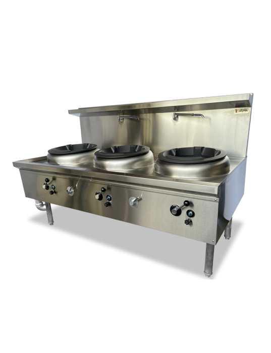 Jasper Triple Wok Range Duckbill Burner 1800mm