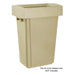 Jantex 60/80ltr Slim Bin Lid Beige  Rubbish Bins