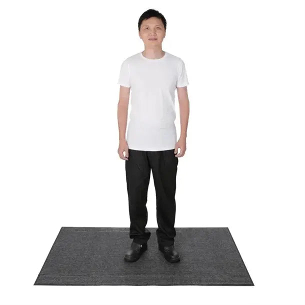 Jantex Entrance Mat Steel Colour - 1500 x 900mm