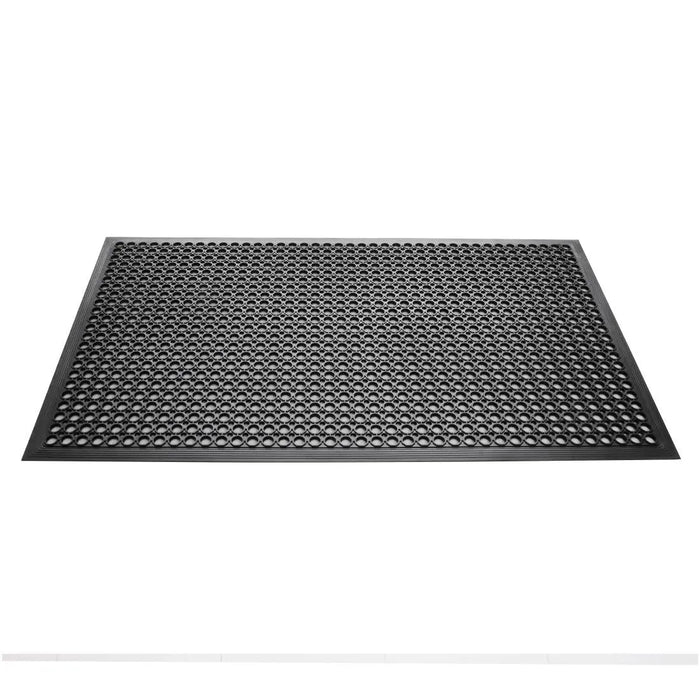 Jantex Rubber Anti Fatigue Anti Slip Floor Safety mat Black 1500 x 900mm - DP206 - Simply Hospitality NZ