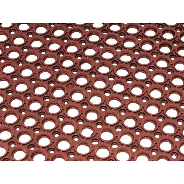 Jantex Rubber Grease-resistant Anti-Fatigue Mat Red - 1500 x 900mm