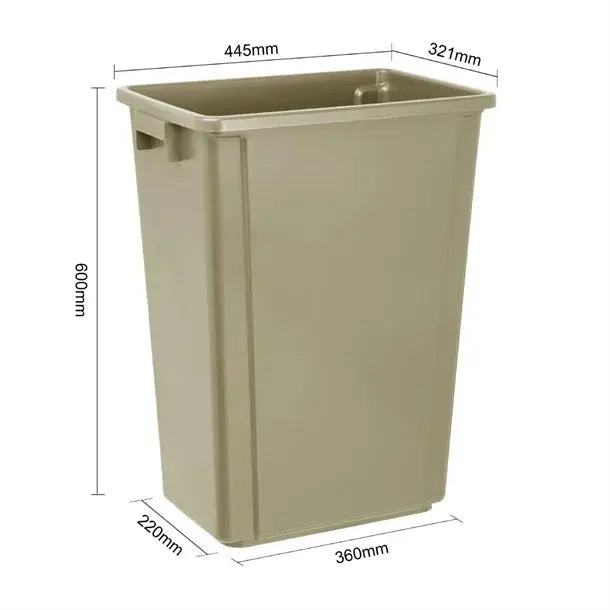 Jantex Slim Bin 60L Beige  Rubbish Bins