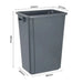 Jantex Slim Bin 60L Grey  Rubbish Bins