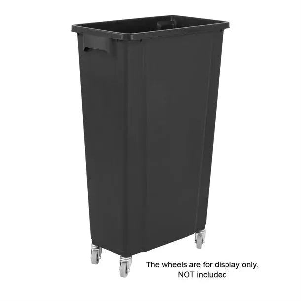 Jantex Slim Bin 80L Black  Rubbish Bins
