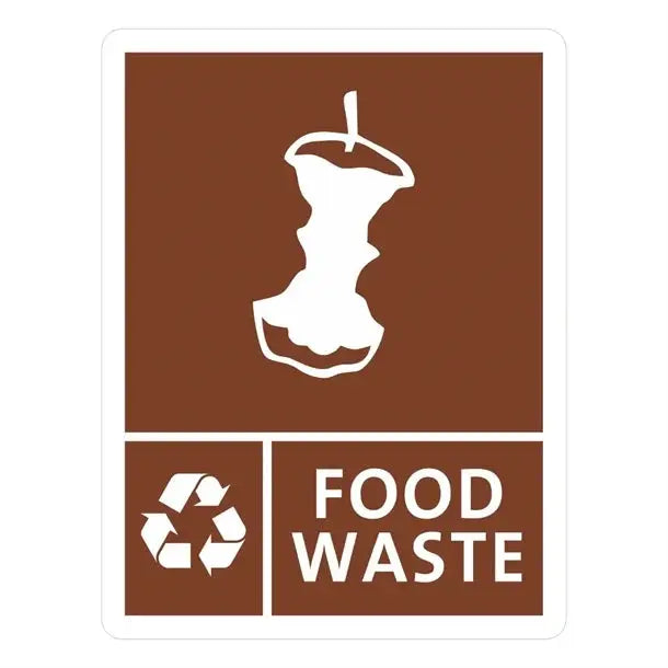 Jantex Slim Bin Food Waste Label  Rubbish Bins