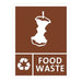 Jantex Slim Bin Food Waste Label  Rubbish Bins