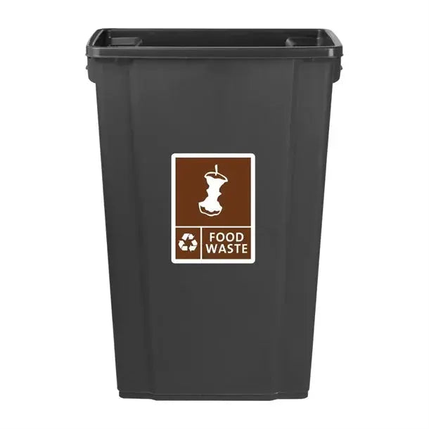 Jantex Slim Bin Food Waste Label  Rubbish Bins
