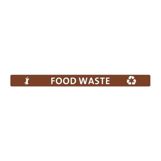 Jantex Slim Bin Lid Food Waste Label  Rubbish Bins
