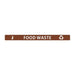 Jantex Slim Bin Lid Food Waste Label  Rubbish Bins