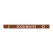 Jantex Slim Bin Lid Food Waste Label - FX195 - Simply Hospitality NZ