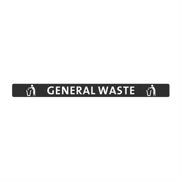 Jantex Slim Bin Lid General Waste Label  Rubbish Bins