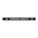 Jantex Slim Bin Lid General Waste Label - FX193 - Simply Hospitality NZ