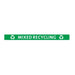 Jantex Slim Bin Lid Mixed Recycling Label - FX197 - Simply Hospitality NZ
