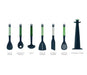 Joseph Joseph 6 Piece Utensil Carousel Sage  Utensil Sets