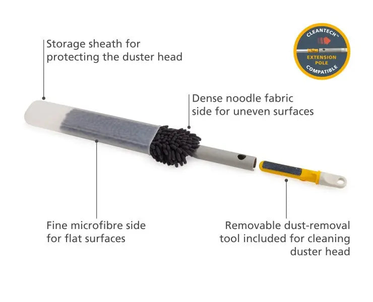 Joseph Joseph CleanTech 3-in-1 duster with storage sheath