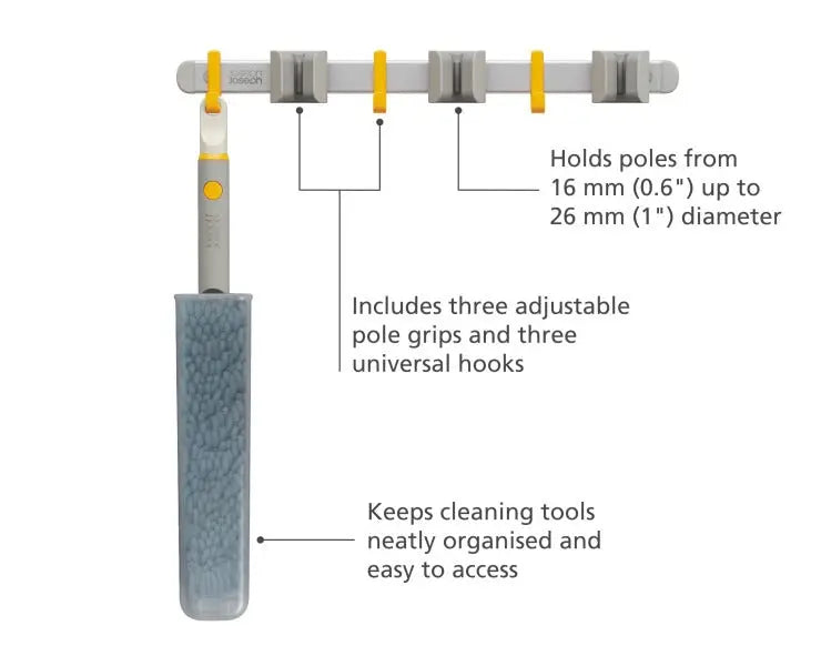 Joseph Joseph CleanTech cleaning tool storage rail