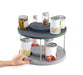 Joseph Joseph CupboardStore 2-Tier Rotating Organiser - Grey  Kitchen Organisers